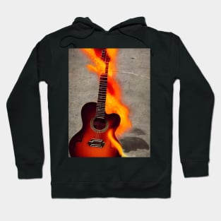 Guitar on Fire Hoodie